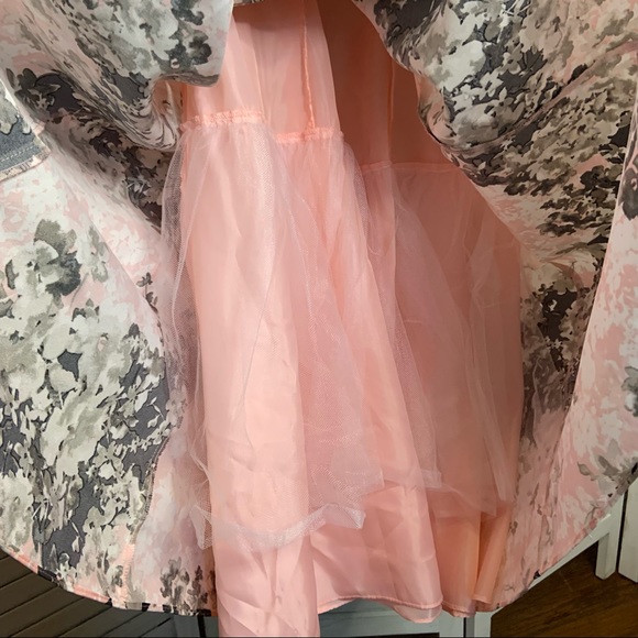 Final Price Drop! Cachet Floral Twill Two Piece Mermaid Ballgown Prom Dress - Picture 8 of 13